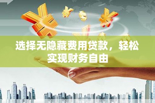 秦淮选择无隐藏费用贷款，轻松实现财务自由