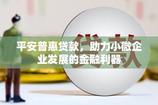玉树平安普惠贷款，助力小微企业发展的金融利器