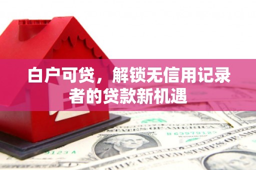 玉山白户可贷，解锁无信用记录者的贷款新机遇