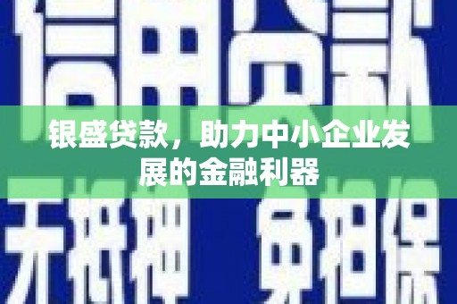 延边银盛贷款，助力中小企业发展的金融利器