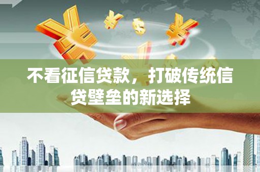 安国不看征信贷款，打破传统信贷壁垒的新选择
