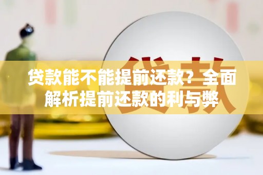 吴起贷款能不能提前还款？全面解析提前还款的利与弊