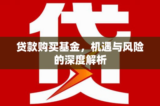丰原贷款购买基金，机遇与风险的深度解析