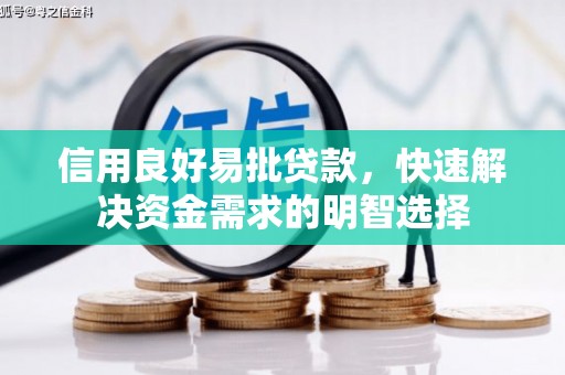 北市信用良好易批贷款，快速解决资金需求的明智选择