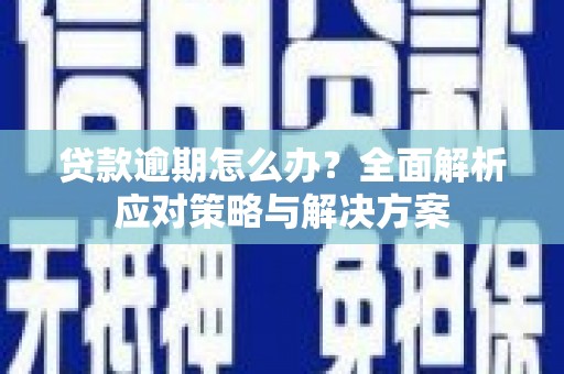 中西区贷款逾期怎么办？全面解析应对策略与解决方案