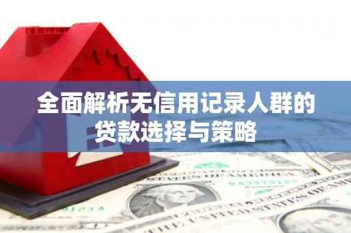 富县全面解析无信用记录人群的贷款选择与策略