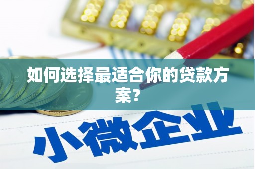 西峡如何选择最适合你的贷款方案？
